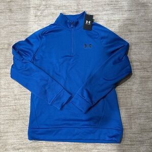 Under Armour Men's Zip Up Sweater in Vibrant Blue